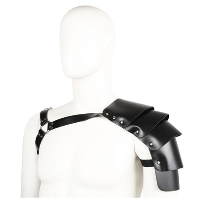 Männer PU Leder Cosplay Harness, Wikinger Krieger Schultergurt, Ritter Cosplay Kostüm, Renaissance Accessoires, Gotische