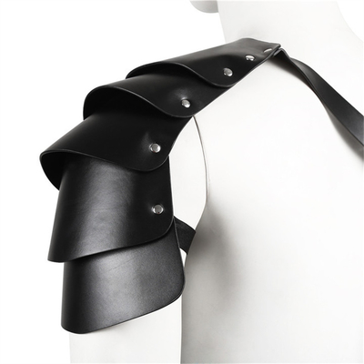 Männer PU Leder Cosplay Harness, Wikinger Krieger Schultergurt, Ritter Cosplay Kostüm, Renaissance Accessoires, Gotische