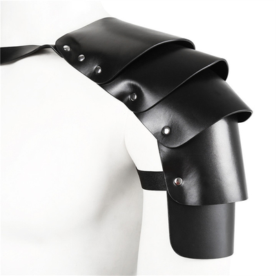 Männer PU Leder Cosplay Harness, Wikinger Krieger Schultergurt, Ritter Cosplay Kostüm, Renaissance Accessoires, Gotische