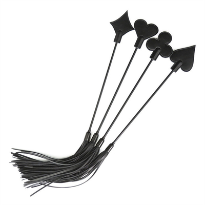 PU Leder Bondage Tickler Peitsche Paddel Flogger Erwachsener Sex Rollenspiel Leder Peitsche