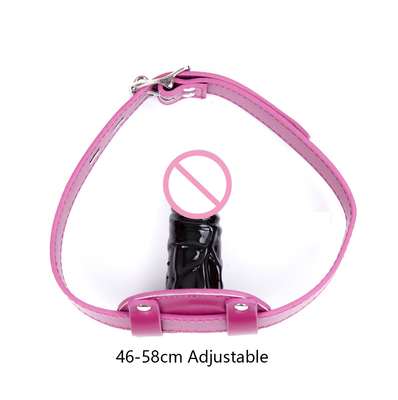 Erwachsene Erotik Dildo Mundstopfen Lange schwarze Dildos für Sex offener Mund Bondage Gag Alternative Produkte für Erwachsene Erotik M