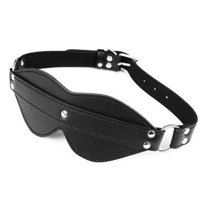 BDSM Augenmaske Bondage PU Leder SM Spiel Spielen Sexy Blindfold für Männer