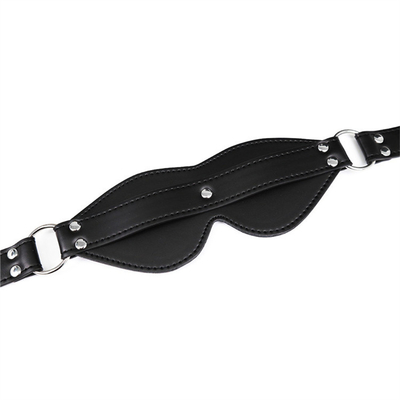 BDSM Augenmaske Bondage PU Leder SM Spiel Spielen Sexy Blindfold für Männer