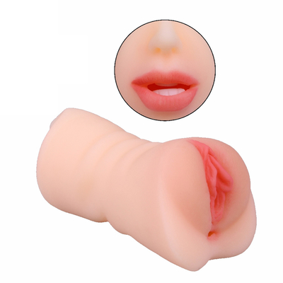 Erwachsene Produkte Männliche Doppelloch Mund Zunge Zähne Yin Sex Doppelkopf Oralsex Maschine Flugzeug Tasse Masturbationsmaschine