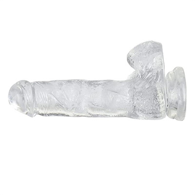 Realistische Dildos fühlen sich wie Haut an Klares Dildo mit Saugbecher für Hands-Free-Spiel Körpersicheres Material und Sexspielzeug für Erwachsene