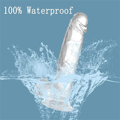 Realistische Dildos fühlen sich wie Haut an Klares Dildo mit Saugbecher für Hands-Free-Spiel Körpersicheres Material und Sexspielzeug für Erwachsene