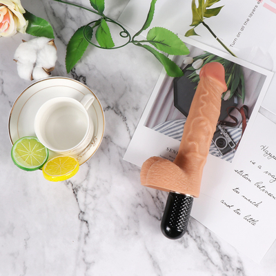 Körpersicherer echter Penis Vibrierendes Sexspielzeug Elektrischer Dildo für Frauen