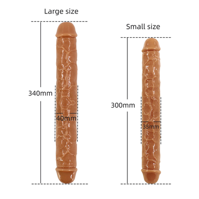 xese Bestseller riesige doppelköpfige medizinische TPE hochwertiges lesbisches Sexspielzeug große realistische Dildos für Frauen