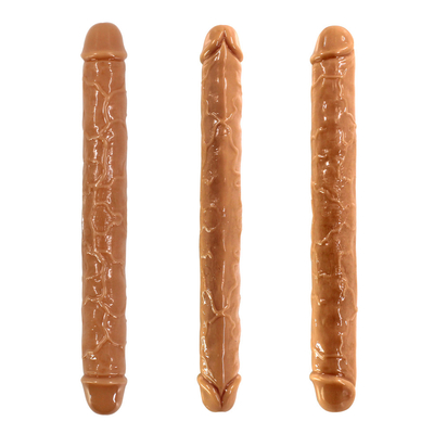 xese Bestseller riesige doppelköpfige medizinische TPE hochwertiges lesbisches Sexspielzeug große realistische Dildos für Frauen