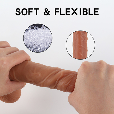 10 Modi 9,6 "Thrusting Dildo Vibrator, realistische vibrierende Dildos mit Fernbedienung