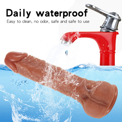 10 Modi 9,6 "Thrusting Dildo Vibrator, realistische vibrierende Dildos mit Fernbedienung