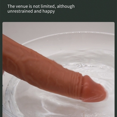 Wireless Remote Silicone Dildo Vibrator Heizung Dildo Drehen Vibrieren Stoßen Dildo für weibliche Masturbation
