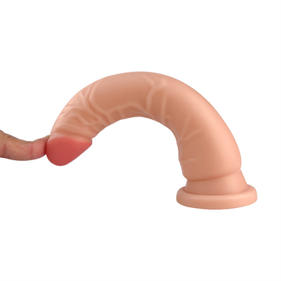Sex-Shop für Erwachsene Großhandel weibliche Silicone Gummi Weich Dildo realistischer Penis weiblicher Masturbator Penis Spielzeug für Frau Frauen