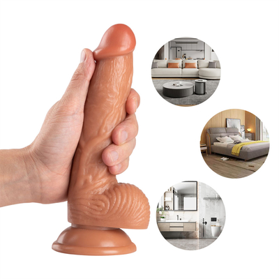 Riesiger, superdicker künstlicher Dildo mit Saugbecher, Hinternstecker