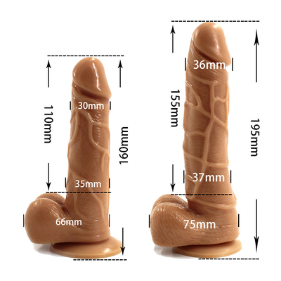 Hot Sale Klassiker Stil 7 Zoll TPE realistische Dildo Erwachsene Sex-Spielzeug für Frauen