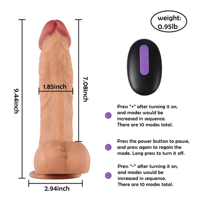 Dildo 12 Zoll Anal Xxl Silikon riesige realistische Fernbedienung großer Dildo Vibrator für Frauen Sex-Spielzeug Band auf Drücken Di