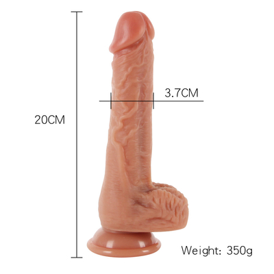 Vibrierende Realismus Dildo mit Saugbecher weibliche Masturbation Penis Heizung Fernbedienung Dick großer Dildo