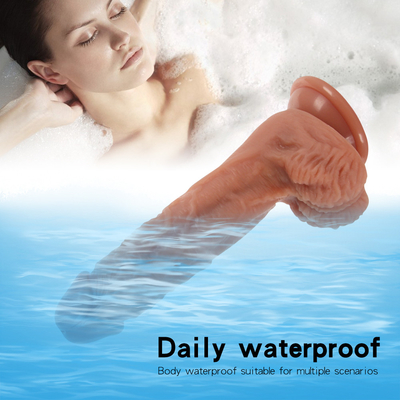 Vibrierende Realismus Dildo mit Saugbecher weibliche Masturbation Penis Heizung Fernbedienung Dick großer Dildo