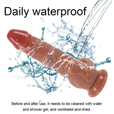 Teleskopisch vibrierende, realistische Dildo, weibliche Masturbation mit Saugbecher, Penisheizung, Fernbedienung Dildo.