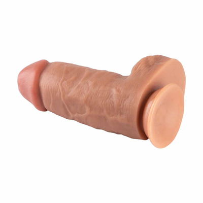 Neuer Prozess Außen weich Innen hart Flüssig Silikon Doppel Sex Spielzeug Schicht Härte Super Simulation Dildo für Frauen