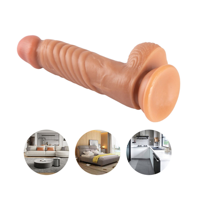 Riesiger, superdicker künstlicher Dildo mit Saugbecher, Hinternstecker