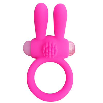 Rabbit Cock Ring Vibrator Penis Ring mit Perlen für zusätzliche Stimulation