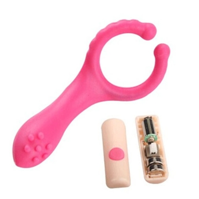 Bestseller- Sexspielzeug, das Nippel-Klammern mit G-Stellen-Vibrator für Frauen vibriert