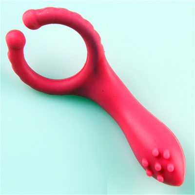 Bestseller- Sexspielzeug, das Nippel-Klammern mit G-Stellen-Vibrator für Frauen vibriert