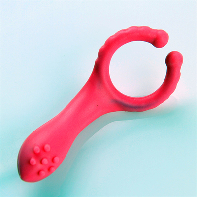 Bestseller- Sexspielzeug, das Nippel-Klammern mit G-Stellen-Vibrator für Frauen vibriert