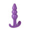 Rosa/purpurrotes Griff-Ring Anal Plug Vagina Soft-Silikon-anale Spielwaren für Frau