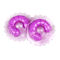 Purpurrote Kugel-Ei-Vibrator-Silikon-Brust Vergrößerungsmassager für Frau