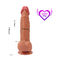 Fleisch-Farbedildo-Sex-Toy Realistic Rubber Penis Real-Haut Dildo wasserdicht
