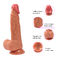 Fleisch-Farbedildo-Sex-Toy Realistic Rubber Penis Real-Haut Dildo wasserdicht