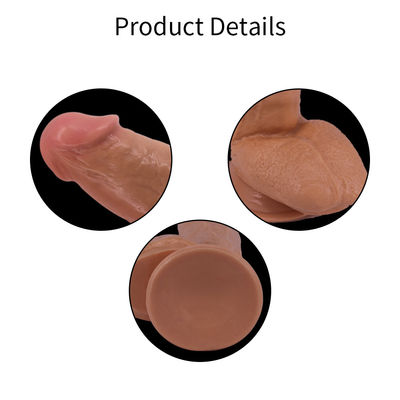 Besondere Farben Erhältlich PVC Schwarze Dildos für Frauen Riesige realistische Sexspielzeug