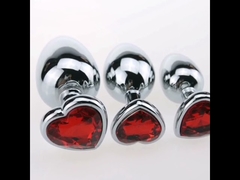 Luxus-Metall-Hintern-Spielzeug, herzförmiger Anal-Trainer, Juwel-Butt-Plug-Kit, S&M-Erwachsene, schwule Anal-Plugs, Frau, Männer, Sex-Geschenke, Dinge für Anfänger, Paare