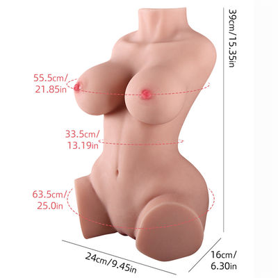 Körper-Sex-Puppen-Torso der Puppen-5.5kg halber mit Metallskelett-aus dem wirklichem Leben männlicher Vagina Masturbator-erwachsenem Sex-Spielzeug für Männer